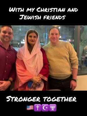 In unity, we find strength. Together, as Christians and Jews, we uphold shared values that enrich and strengthen America.  #Abrahamaccords @AMMWEC ❤️ @houseofruach #Anilaali @philosproject #Muslims #Christians #Jews #Unity #Trump #usa 