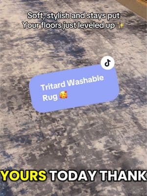 🏡 Looking for the perfect rug that’s soft, stylish, and hassle-free? The Tritard Rug is a must-have for any home! ✨ It’s super soft and plush, but still thin enough to fit perfectly in any space. Plus, it ships fast, so you don’t have to wait forever to upgrade your floors! 🚀   🔥 Why You Need This Rug:   ✅ Ultra-soft & plush– Feels amazing under your feet!   ✅ Non-slip grip backing– No sliding or bunching!   ✅ Available in multiple sizes – Perfect for bedrooms, living rooms, dorms & more!   ✅ Vibrant colors that won’t fade– Elevates any space!   ✅ Easy to clean – Stains wipe up effortlessly!   ✅ Machine washable– Toss it in the washer & it looks brand new!   ✅ Durable & long-lasting– Holds up beautifully over time!   💡 Pro tip:This rug is perfect for pet owners, parents, and anyone who loves a cozy, low-maintenance home!🏡🐾   🛒 Ditch the stiff, boring rugs & upgrade to softness! Click the orange cart to grab yours today! 🛍️✨ @Tritard Home #SoftRug #HomeDecor #InteriorDesign #MachineWashableRug #NoSlipRug #EasyToClean #CozyVibes #TikTokShop #tiktokshopfinds 