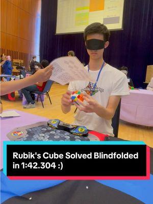 First solve of BASC 65 2024, 3BLD Round 1! :) #rubikscube #speedcubeshop #competition #blindfolded #fy #fyp 