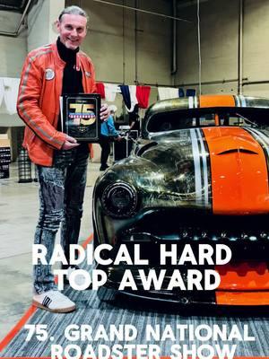 Award Ceremony @ Grand National Roadster Show in Pomona, California 🏆 Thank you so much for the Radical Hard Top Award! We are beyond grateful and proud to be a part of this extraordinary event! #mercuriusgtc #USATour2025 #earthtour #spaceracer #supercustom 