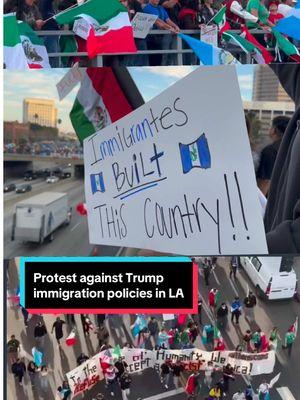 Demonstrators opposed to President Donald Trump's #immigration policies gathered at City Hall Monday and marched through downtown Los Angeles. The gathering comes one day after hundreds of protesters rallied and marched downtown, eventually blocking the 101 Freeway and causing major traffic delays. FOX 11 spoke with some of the demonstrators who shared why they took to the streets on Monday. #trump #trumpprotest #iceprotest #immigrationprotest #la #dtla 