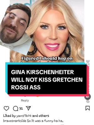 #realhousewivesoforangecounty star #ginakirschenheiter is not here to kiss #gretchenrossi ass