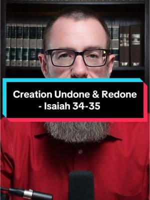 Creation Undone & Redone - Isaiah 34-35. Dive into the Bible in One year series at www.1517.org/oneyear for the reading guide and to catch up on previous posts. #BibleinOneYear #biblestudy #oldtestamentstories #biblestudytime #christianitytok #christiantiktok #churchtiktok #churchtok #bibletok #biblereading #holyspirit #bibleversedaily #newtestament #biblereading #jesuschrist #religion #god #faith #Love #jesus #church #blessed #believe #biblicalhebrew #hebrew 