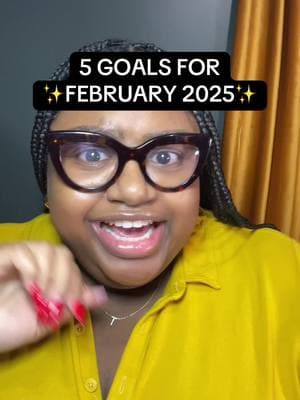 First monthly goals of 2025! I didn’t need any goals in the year of January. Lmaoooo. #monthlygoals #februarygoals #goalsetting #accountabilitycheck 