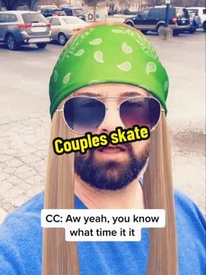 Who you skating with? #rollerskating #couplesskate #70s #80s #poison #everyrosehasitsthorn #rollerrink #genx #_Izzyj 