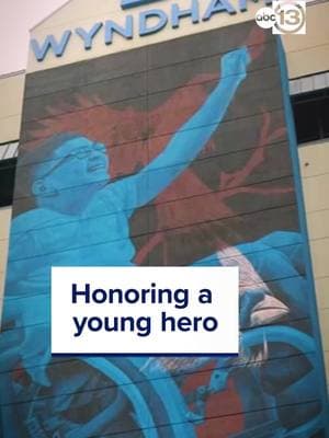 A new mural near NRG honors an inspiring young hero with cerebral palsy who saved his family during the February freeze in 2021 from carbon monoxide poisoning. Organized by: @Street Art For Mankind  #hero #februaryfreeze2021 #februaryfreeze2021 #greattexasfreeze #carbonmonoxide #COpoisoning #carbonmoxidepoisoning #celebrating #honoring #abc13houston #abc13 #inspiring #inspirational #fy #fyf #fyp