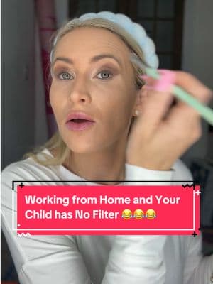 When people ask me what it’s like to work from home as a mom of 4 this is a good example. Kids have no filter😂 😂😂 Full makeup tutorial coming soon! lol @tarte cosmetics #kidsoftiktok #funnykids #tartecosmetics #kidshavenofilter #makeuptutorial #momof4 