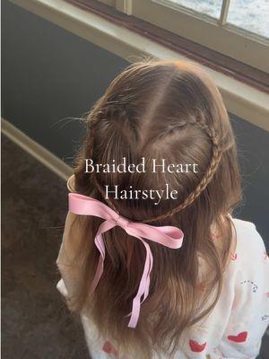 I’m absolutely obsessed with this one! Inspired by: @Aynsley Ovard 😍😍 #fyp #girlshairstyle#kindergartenhair#girlmom#girlhair#valentineshair#braidedhairstyles 