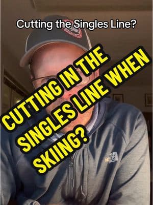 Cutting in the singles line? #skiing #snowboarding #skitok #snowboardtok #skiresort #skiarea #skipatrol 