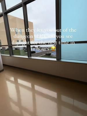 Doing a transport feels like entering another universe. When I come into work it’s dark outside so seeing daylight is always a treat as there are no windows other than the ambulance door in the ER😭🤣 #nurse #nursing #nurses #emergency #erlife #er #ed #hospitallife #nurselife #erlife #emergencyroom #trend #trendy #trending #explore #exploremore #explor #explored #funny #humor #nursehumor #nursingstudent #fyp #explorepage✨ 