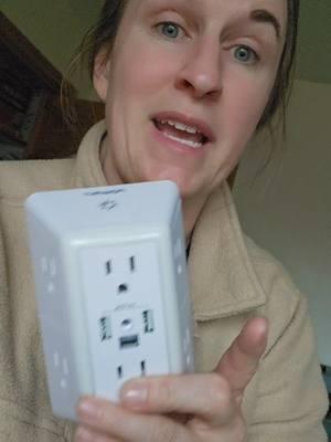 these outlet plugs upgrade every room in your house. AND they are surge protectors. win win. #powerplug #poweroutlet #usboutlet #poweroutlet 