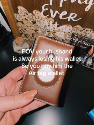 This wallet with air tag holder was literally the best purchase I've ever made for my husband! No more losing his wallet daily 🤣 now he can track it. #wallet #menswallet #mensfashion #airtag #airtagwallet #trackyourwallet #airtagholders #walletformen #airtagwalletappleairtag #TikTokShop 