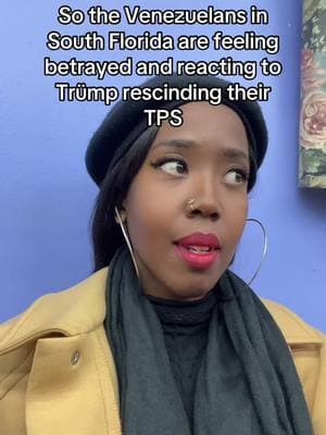 So the Venezuelans in South Florida are feeling betrayed about their TPS being revoked #tps #temporaryprotectedstatus #venezuelan 