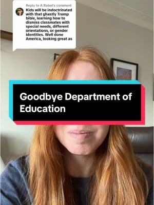 Replying to @A.Rebel Trump is shutting down the Department of Education this month. #trumpsamerica #deptofeducation #departmentofeducation #howtheworldseesamerica #expat 