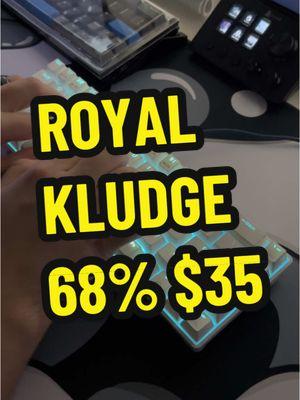 Great budget option  #royalkludge #techtok #TikTokShop #rk #techsuggestions #rk68 #mechanicalkeyboard #viral #xshopreview #hotswap #tiktokshopfinds #redswitches #keyboard #asmr #affordable #clackykeyboard #budgettech 