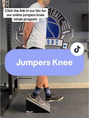 Jumpers Knee Rehab: Use a slant board to talk calf involvement and use the weight behind your back to keep your chest upright #jumpersknee #patellartendonitis #kneepain #kneeinjury #hoopers 