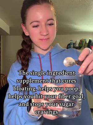 This is one of the #1 supplements I’d recommend for anyone struggling with bloating, sugar cravings, constipation or diarrhea, IBS, insulin resistance, and gut health.  Most gut health & detox supplements include this as the main ingredient but I prefer to buy it on its own.  After my appendix ruptured I saw a general surgeon and he told me he wished everyone would take this ever single day.  It’s psyllium husk!!  All you have to do is mix 1 tsp of powder into water and drink it.  ##guthealth##gutheal##guthealthtiktok##guthealingfood##constipationrelief##fiber##psyllium##pyslliumhusk##detox##detoxdrink##pcos##insulinreistance##sugarcravings##weightloss##fatloss##cravingsatisfied