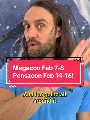 See me at Megacon “Anime After Dark” Feb 7-8 & PENSACON Feb 14-16! #capitano #gundhamtanaka #avdol #GenshinImpact #voiceactor #christergliafera