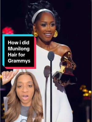 Oh I love doing arts and crafts!!!!! Get into it #thehairdiagram #grammys #boldhold #munilong #grammyawards 