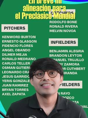 Mi alineacion para el Clasico Mundial de Beisbol #worldbaseballclassic #nicaragua