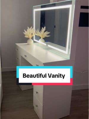 #makeup #vanity #desk #vanitymirror #makeuptutorial #led #lights #dimmer #white #whitevanity #get #ready #with #me #Vanity #mirror #creatorsearchinsights #valentinesdaygift #ValentinesDay 