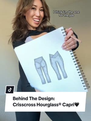 if capris were making a comeback, @cassey had to be sure to do it right. enter: the Crisscross Hourglass® Capri. #fashiondesign #fashiondesigner #trendingfashion #2010s #2010sfashion #capri 