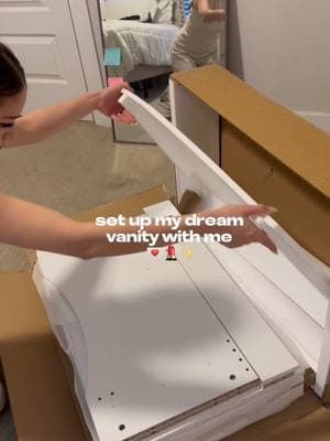 I ABSOLUTELY ADORE HER!! THANK YOU FOR MAKING MY DREAM COME TRUE!! @Vabches 💌 #fypシ #vabchesvanity #vabchesreview #TikTokShopHolidayHaul #vanity #vanitymirror #makeup #shop #trending 