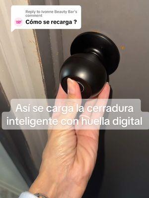 Replying to @Ivonne Beauty Bar cerradura inteligente con huella digital #cerradura #cerradurasinteligentes #cerraduraconhuella #chapaconhuella #chapadepuertainteligente #fingerprintlock #doorknob #TikTokShop #hispanictiktok #usalatinos #TTSDelightNow #giftguide  