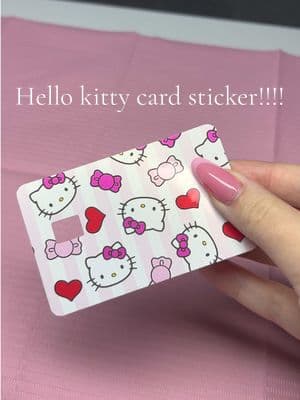 I’ve already gotten compliments on these stickers. (This card isn’t in use, but my own personal card works with the sticker) 🫶🏻🎀 #hellokitty #cardsticker #valentines #hellokittylover 