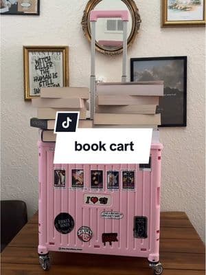 such a simple fun way to use all of my bookish stickers i’ve been almost collecting #bookcart #bookishevents #BookTok #fyp 