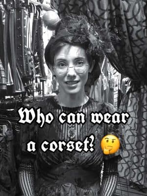 Anyone can wear a corset. Visit us any day of the week for a free fitting and consultation with a corset expert. 🖤 #corset #goth #altfashion #alttiktok #alternative #punk #festivalfashion #gothic #gothfashion #fashion #style 