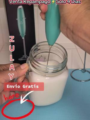 Venta Relampago ⚡️del espumador ZULAY KITCHEN con envío Gratis. #TikTokShop #espumador #frother #practico #eficiente #ofertas #mix #handheld #zulaykitchen #zulay #enviogratis  #fyp #parati #foryoupage #fypシ #fypシ゚viral #elmasvendido #gutierrezgirls✨️ 