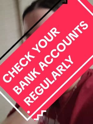 CHECK YOUR ACCOUNTS REGULARLY #bank #money #urgent #scam #safety #fyp 