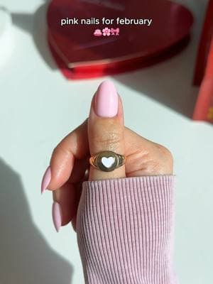 in february, we wear pink 💅🩷🎀 which press-ons are you choosing? nails featured ⤵️ 🌸 think pink - soft baby pink in short oval 🌷 pink swirl- pink and white swirls in medium almond 💖 pinky promise - blush velvet in short squoval 💌 pure hearted - red/pink french tips and heart accents in short almond 🎀 first kiss - blush pink in short almond 🫖 pink macaron - light pink french tips in short almond #pressonnails #februarynails #nailinspo