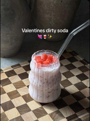 and I’m addicted 🤌🏼 first time trying a dirty soda and I fear I am obsessed. Creamy, fruity, icy. Worth the hype.  #dirtysoda #olipop #galentinesday #valentines #ValentinesDay #EasyRecipe #partyidea #partydrinksideas #galentinespartyideas #galentinespartydecor #partydecor #pinkdrink #dirtysodatrend 