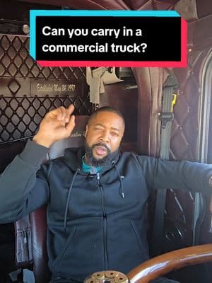 Replying to @luigithecanecorsoCan you carry in a commercial truck? . . . #TruckersOfTiktok #truckertok  #truck #trucks #trucktok #truckertok #Peterbilt379 #Semi #SemiTruck #Caterpillar #6nz #JakeBrake #LoudJakeBrake #18Wheeler #StraightPipe #OwnerOperator #18Speed #TruckDriver #TruckerLife #God #Faith #ForYouPage #CatPowered #BlackSmoke #LargeCar #Peterbilt #Trucker #Truckers #America #FloatingGears #Upshifting #Downshifting #CdlLife #fyp #Viral #Trending 