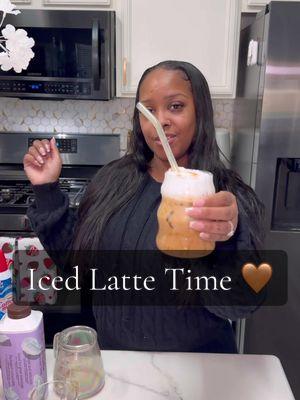 This came out so good 😩🤎  #icedcoffee #icedcoffeeathome #icedlatte #icedcoffeerecipe #icedlatterecipe #icedlatteathome #latterecipe #coffeetiktok #coffeetok #coffeetime #coffeerecipe #kyyachocolate #kyya #toranisyrups #torani #nespresso #nespressovertuo #doubleespresso #englishtoffee 