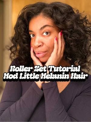 Part Two of How to Achieve Mod Little Melanin Hair 💁🏾‍♀️ #rollersettutorial #rodsetnaturalhair #blackgirlhairstyles #blackgirlhairtutorial #themodlittlemelanin 