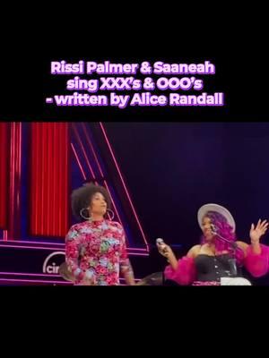 #RissiPalmer & Saaneah sing XXX’s & OOO’s written by #AliceRandall ✨✨ #country #countrymusic #cowboycarter #opry #trishayearwood #90scountry 