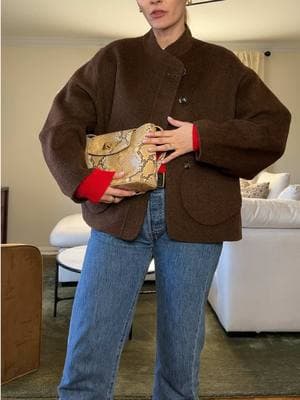 styling my favorite red sweater! have you added red into closet? bc i am obsessed with pops of red #redsweater #loafersoutfit #winterfashion2025 