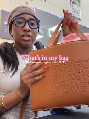 What’s in my bag | CISE ✨🤎 Help me in supporting this Black owned business!  @CISE  . #teacher #whatsinmybag #cise #purse #pursecollection #BlackTikTok #workbag #whatsinmypurse #teachertok #protectblackwomen #blackownedbusiness #blackhistorymonth 