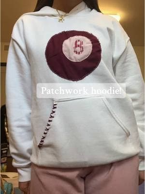 Turned out so cute! #patchworkhoodie #patchwork #embroideredsweatshirt #fypシ #foryoupage 