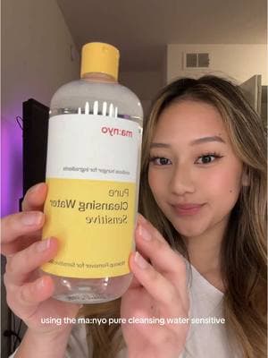 let’s get unready together 😗🥱#micellerwater #purecleansingwatersensitive #triplemicellar #purecleansing #ma:nyo #quickcleansing @ma:nyo global 