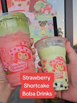 New Collection of Strawberry Shortcake Boba Drinks series at Kung Fu Tea 🍵 🤍 #strawberry #strawberryshortcake #kungfutea #matcha #strawberrymatcha #strawberryboba #boba #bobatea #newdrinks 