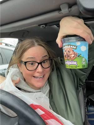 Nobody needs to see me without medication- now I have my meds and my survival food which now will only consist of Ben & Jerry’s!! Because both Jerry and myself are on the right side of history are you? #b#benandjerryst#targetd#deir#rightsideofhistoryf#fullchests#SelfCare