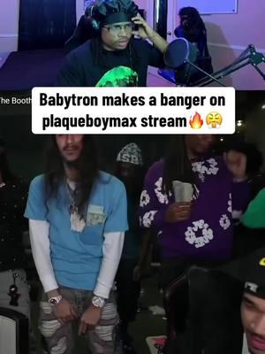 Babytron makes an absolute banger on max stream🔥‼️ Twitch (JussMonta) #plaqueboymax #5star #cmb #babytron #streamer #twitchtok #jussmonta #fyp #foryou #reaction #musica #viral #blowup #blowthisupforme #xyzcba 