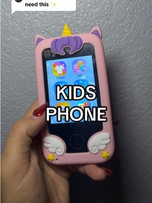 Replying to @Fernanda Ramirez  The cutest 😊📲 #kidsphone #tech #phone #screentime #games #toddlerphone #playphone #unicorn #gift #ttsdelightnow #tiktokshoploveatfirstfind #tiktokshopfinds 