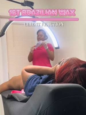 Finally caught a reaction video 🤣 SN: She survived her 1st Brazilian and said she will be back 💗 • • Located in Columbus, GA 📍| Link In Bio To Book  #licensedesthetician #waxspecialist #brazilianwaxspecialist #waxingvids #gaesthetician #waxingtiktok #fyp#brazilianwax #waxingreactions #columbusgaesthetician #bookyournextwaxwithme #idonotowntherightstothismusic #foryoupage #deundreabesthetics 