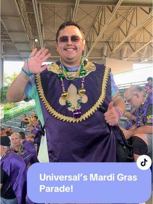 Call me an official Bead Tosser 📿💚💜 This was such an awesome experience and cannot wait to do it again next year! Thank you to our new friend Rachel for a few of these clips! #uoap #universalstudiosorlandoflorida #mardigras #krewe #UOAP #uso #universalstudios #universalorlando #orlando #florida #themepark #themeparktiktok #fyp #themeparkadventures #mardigras2025 