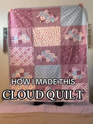 Replying to @redsupremenunchucks69 I’m in love I’m obsessed ☁️🩷 #quilting #quiltersoftiktok #quiltingtiktok #applique #quilttok #sewing #beginnersewing #beginnerquilting #clouds #cloudart #fyp #foryou #patchworkquilt #patchwork #sewingprojects #sewingtutorial #quilttutorial #quilttop #cutesewingproject 